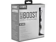 Coby Cvh 802 Wht Bass Boost Stereo Headphones W Mi