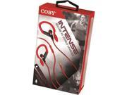 Coby Cve 406 Red High Intense Sports Earbuds