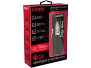 Coby Cvr 20 4 Gb Usb Digital Voice Recorder W Bui