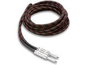 Hosa Technology 3GT 18 Cloth Guitar Cable Black Red 3GT 18C5