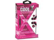 Coby Cve 145 Pnk Cool X Tangle Free Plastic Earbud