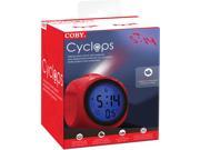 Coby Cbc 54 Red Cyclops Talking Alarm Clock W Led