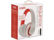 Coby Cvh 815 Wht Equinox Stereo Headphones W Mic