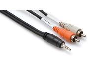 Hosa CMR 225 Y Cable 3.5MM TRS RCA 25 Feet