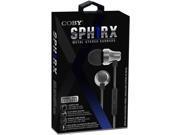 Coby Cvpe 04 Slv Sph1Rx Metal Tangle Free Earbuds