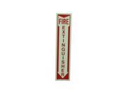 Hy Ko Products FE 1 Fire Extinguisher Sign Glow In The Dark Fe Series Each