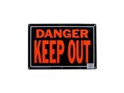 9 1 4 X 14 Danger Keep Out Metal Sign