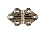 1 1 4 Nickel Plated Cabinet Hinges Pack of 2
