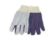 Economy Leather Palm Cuffed Gloves