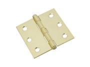 2 1 2 Brass Plated Cabinet Hinges Pack of 2