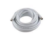 25 RG6 White Coaxial Cable