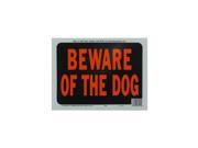 8 1 2 X 12 Beware of Dog Plastic Sign