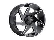 Ultra Wheels 206 Vortex Gloss Black w/ Milled Accents 20x10 5x127 -25 Offset 78 Hub Ultra Wheels 206 Vortex Gloss Black w/ Milled Accents 20x10 5x127 -25 Offset 78 Hub