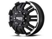 Moto Metal MO963 Dually 16x6 8x170 134mm Black Machined Wheel Rim