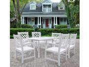 Bradley Rectangular and Curved Leg Table Arm ChairOutdoor Wood Dining Set 3