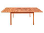 V1564 Outdoor Eucalyptus Rectangular Dining Table