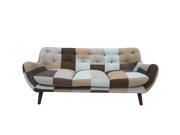 Naples Bridgewater Rustic Patchwork Sofa