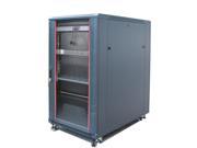 22U Free Standing Server Rack Cabinet. Fits Most of Servers ACCESSORIES FREE!! Thermo Control 4 Fan Cooling Panel Shelf 6 Way PDU LED Ligh Fully Lockable