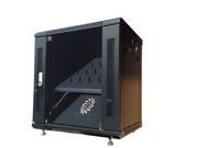 9U 18 Depth Server Rack Cabinet Enclosure. ACCESSORIES FREE! Vented Shelf Cooling Fan Hardware. Wall Mount 18 Deep Fully Loaded Lockable Enclosure Cabinet