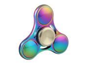 Rainbow Brass Tri-Spinner EDC Fidget Spinner Focus Toy Fingertip Gyro USA Ship