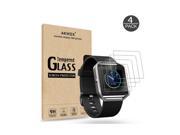 (Pack of 4) Tempered Glass Screen Protector for Fitbit Blaze Smart Watch  Akw...