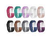 COLORS SUPER 10PK Wristband Band Strap Bracelet Accessories For FITBIT CHARGE 2