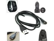 EEEKit Wall/Car Charger+USB Charging Cable Cord+Accessory Kit for Fitbit Surge