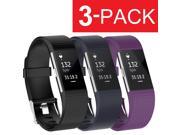 3 PACK Replacement Bracelet Watch Band Strap Fitness For Fitbit Charge 2
