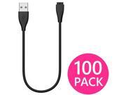 100X USB Charger for Fitbit CHARGE HR Wireless Wristband Cable Cord Wholesale