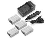 ML 4x LP E8 Batteries for Canon Rebel T2i T3i T4i T5i Kiss X4 X5 EOS 550D Charger