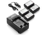 ML For SONY A3000 A5000 A6000 A7 NEX 3N NEX 5T NEX 6 4x NP FW50 Battery Charger