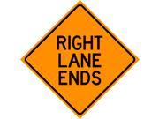 Lane Ends Sign