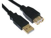 USB A Male to Female 2.0 Cable Black 15 Feet 10U2 02115 E BK