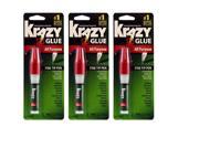 Krazy Glue Kg82448r Instant Crazy Glue All Purpose Pen 3 Pack