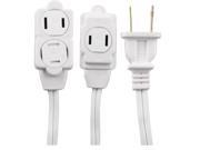 GE Extension Cord Indoor White with Tamper Guard 6 Ft