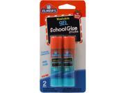 Elmer s Washable Gel School Glue Sticks 0.28 oz Each 2 Sticks per Pack E518