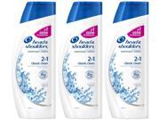 Head Shoulders Classic Clean 2 in 1 Dandruff Shampoo Conditioner 13.5 Ounce Pack of 3