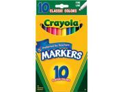 Crayola Classic Fine Line Markers10 Count Case of 24