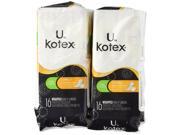 Kotex Natural Balance Absorbent Liners Long 16 Count Pack of 2