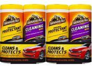 Armor All 10848 Protectant and Cleaning Wipe 25 Sheets Pack of 4
