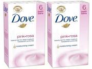 Dove Beauty Bar For Deep Moisturizing Cream Pink 4 Oz 6 Count Pack Of 2