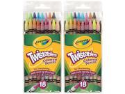Crayola 18ct Twistables Colored Pencils 2 Pack