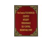 Tenets of Taekwondo Wall Sign c13834