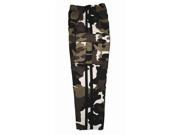 7 oz White Camo Middleweight Cargo Pants with Black Stripes by Bold