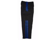 7 oz Black Middleweight Cargo Pants with Blue Stripes by Bold