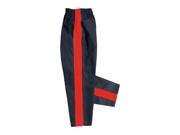 Black with red stripe karate pants by Bold