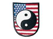 US Flag Yin Yang Patch c0810YUS
