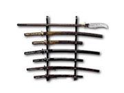 Black Lacquered Wall Sword Display aw1885