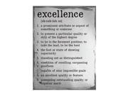 Excellence Definition Poster
