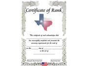 state themed rank certificates